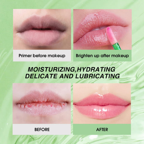 Aloe Vera Lip Oil, Magic Colour Changing Lip Gloss Long Lasting Lipgloss Set Lips Moisturizer Aloe Vera Lip Stick for Women Girls (1Pack Lip Oil)
