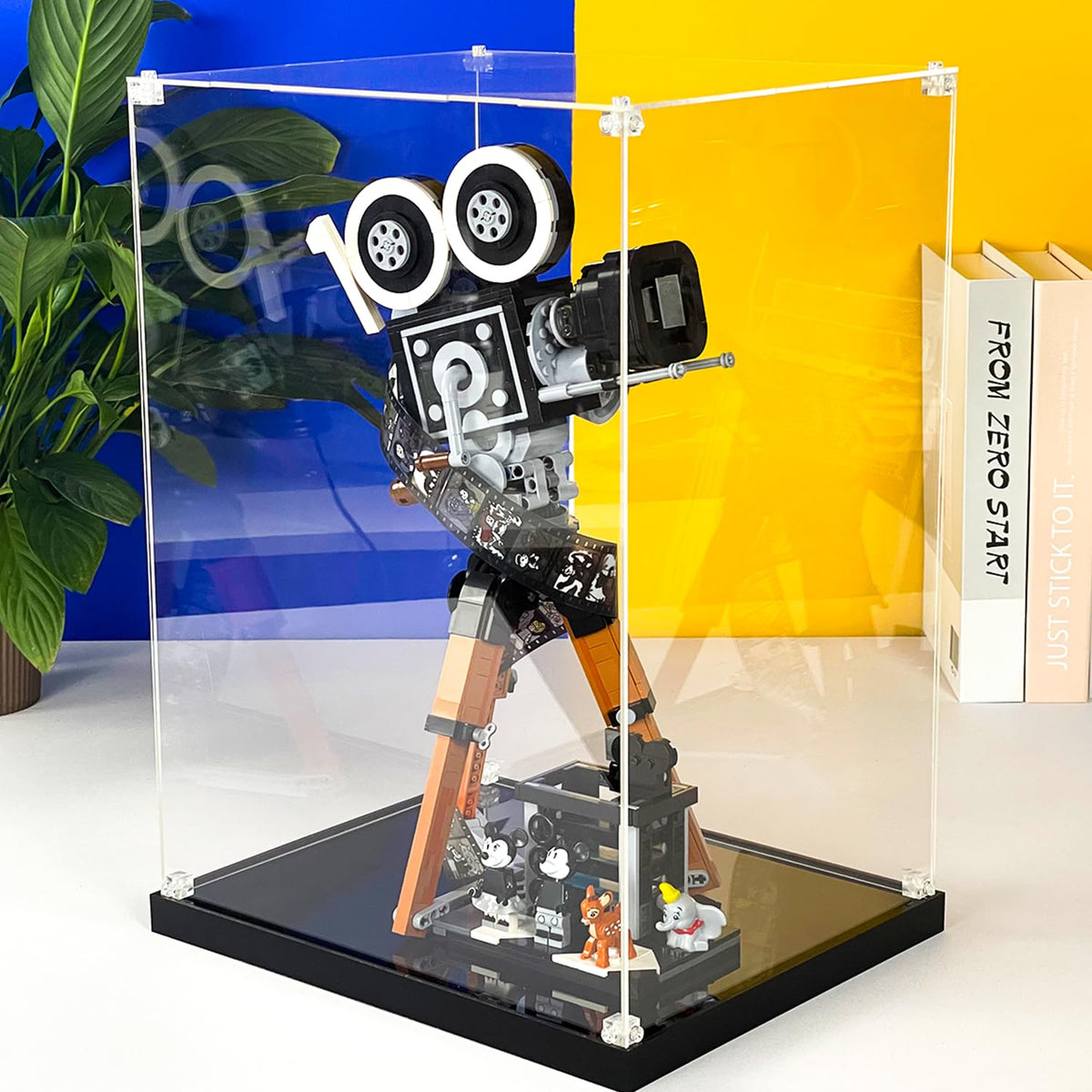 iCUANUTY Acrylic Display Case for Lego Walt Disney Tribute Camera 43230 Disney 100, Dust-Proof Display Box for Lego 43230, Size: 12x10x16inch (NOT Included The Model)
