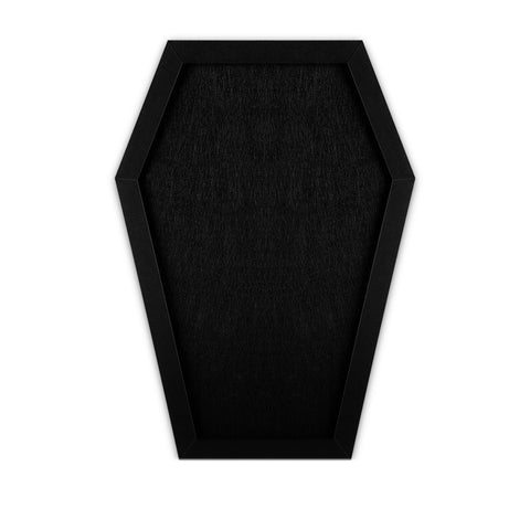 Okydoky Coffin Felt Bulletin Board for Table Top or Wall, Coffin Message Board with Pins, Gothic Decor for Home, Office, Bistro and School(1pc,UK)