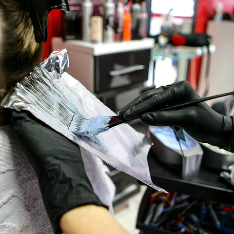 18 Pcs Tools for Hair Colouring Kit, Hair Dying Tools Kit, DIY Beauty Salon Hair Bleaching Tools Kit, Hair Dye Bowl and Brush Kit, including Mixing Bowl, Ear Cover, Hair Shawl, Gloves, Hair Clips