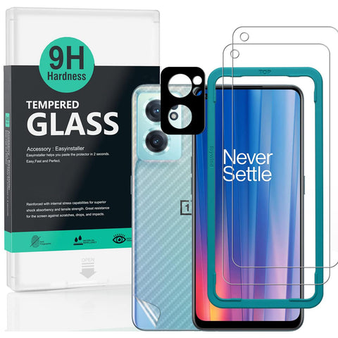 Ibywind Screen Protector For Oneplus Nord CE 2 5G 6.43"[2 Pack],9H Hardness Tempered Glass,With 1Pc Camera Lens Protector,Easy to Install
