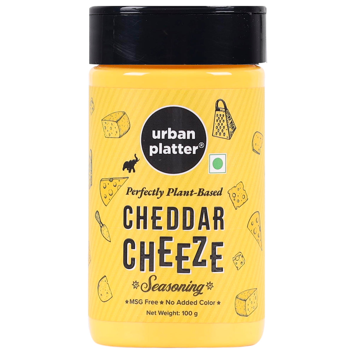 Urban Platter Cheddar Cheese Powder 100g (Perfect for Pop Corn Pasta Fries Seasoning, Dairy-Free, Vegan)