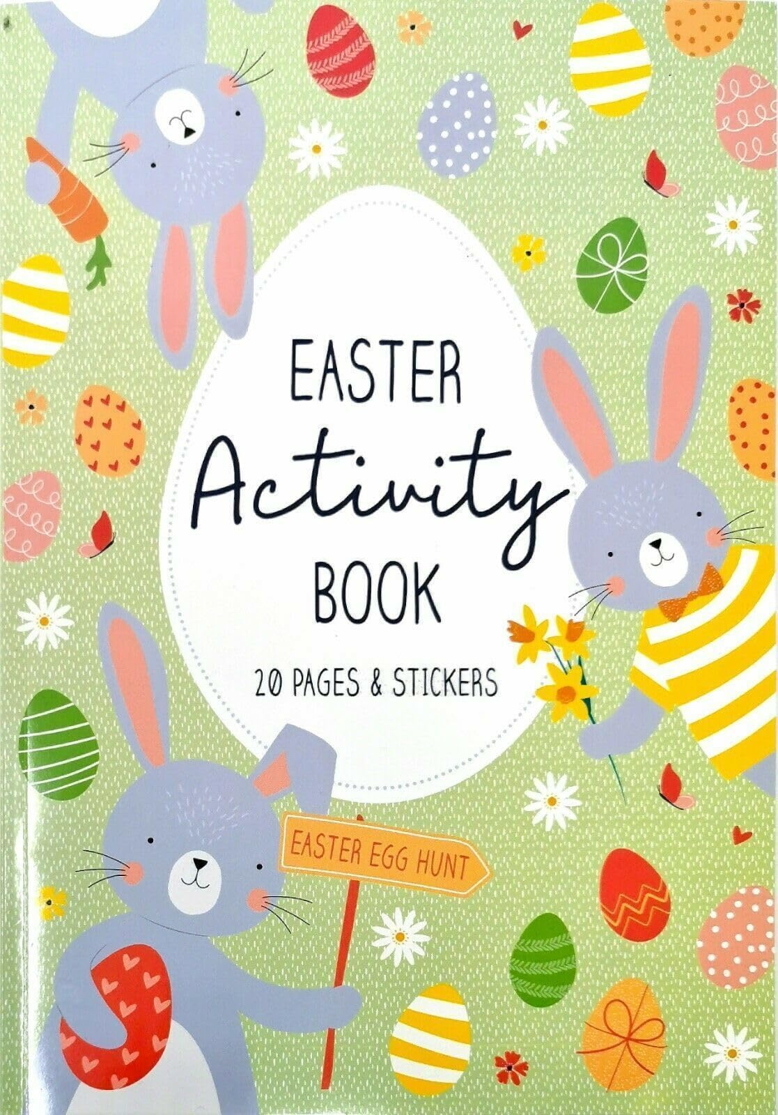 1x Easter Craft & Sticker Book - A4, 20 Pages - Make Your Own Easter Wreath - FSC Certified