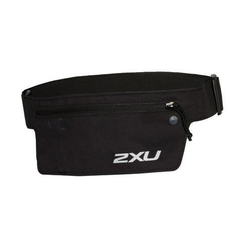 2XU Men's Run Belt, Black/Black, One Size