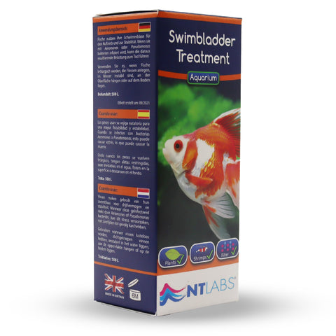 NT Labs Aquarium Swimbladder Treatment, Tropical and Coldwater Aquarium Medicine, Treatment for Internal Bacterial Infections, Treats fish buoyancy and stability issues (100 ml)