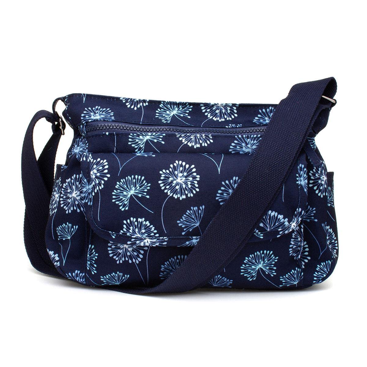 Bags - Cyndi Blue Floral Cross Body Bag - Size 1 UK - Blue