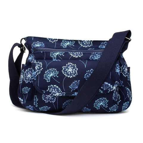 Bags - Cyndi Blue Floral Cross Body Bag - Size 1 UK - Blue
