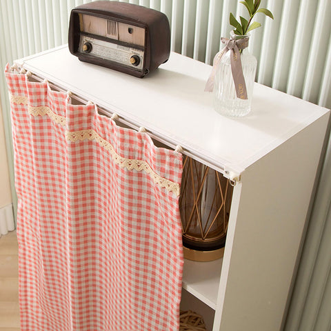 Chaoyilian Cabinet Curtains For Shelves,Tier Curtains For Cabinet,Dust-Proof Window Shades Doorway Curtain,Cabinet Curtains,Privacy Protected,Light Blocking,for Shoe Cabinets,Cabinets