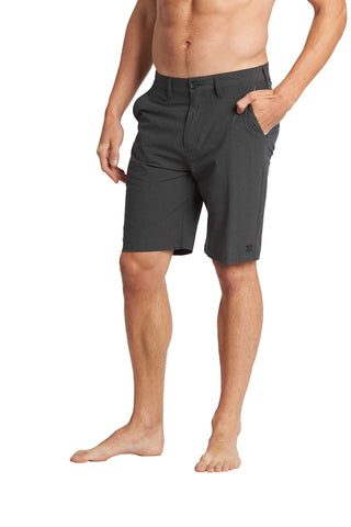 Billabong Men's Classic 4-Way Stretch Quick Dry Hybrid Short, 21 Inch Outseam, Asphalt, 30