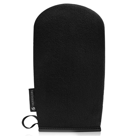 Ultimitt Double Self Tanning Applicator Mitts Set: Reusable Streak-Free Bronzing Sunless Tan Application Gloves (SINGLE, BLACK)