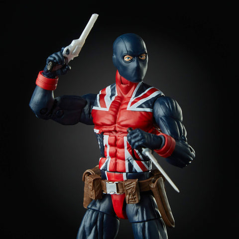 Avengers Marvel Legends Series Union Jack 6" Collectible Action Figure Toy For Ages 4 & Up with Accessories & Build-A-Figurepiece