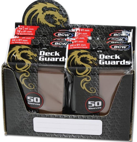 BCW 100 Gaming Deck Guard Matte Brown Sleeves