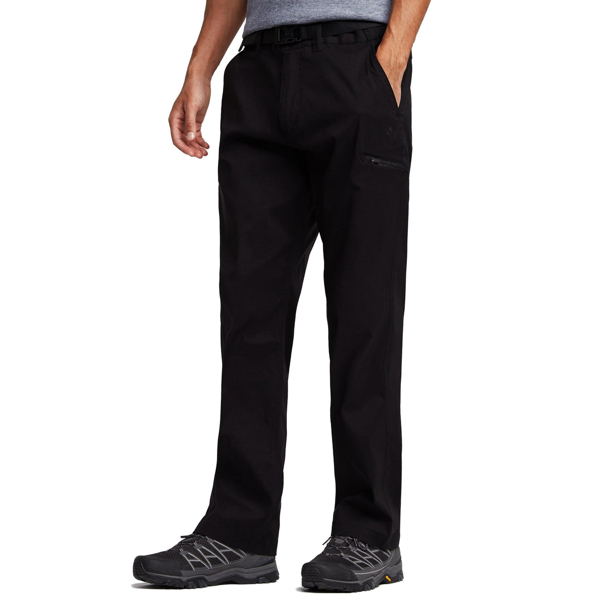 Craghoppers Mens Kiwi Pro II Trousers, Black, 36in