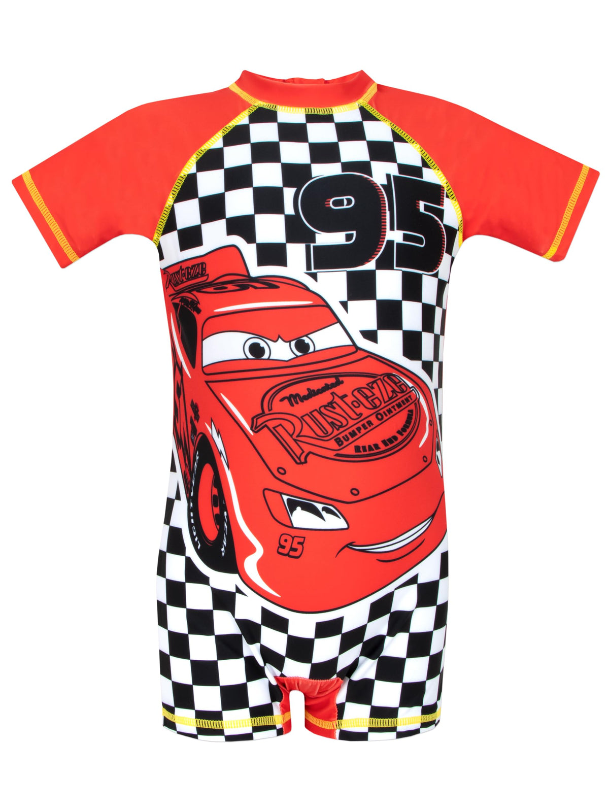 Disney Cars Swimsuit | Boys Bathing Suit | Cars Swimsuit for Boys | Orange 3T