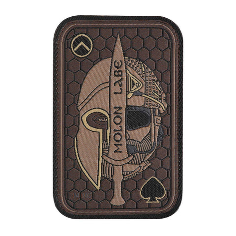 M-Tac Molon Labe Morale Patch Embroidered Tactical Army Hook Fasteners (Embroidery Coyote)