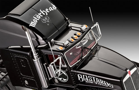 Revell 80-7654 Motorhead Tour Truck Model Kit 1:32 Scale 102-Piece Skill Level 3 Plastic Model Truck Building Kit Gift Set Includes Paint and Glue