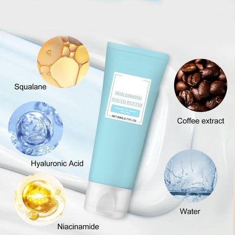 Generic 2PCS Skin Firming Youth Butter, Butter Anti Aging Moisturizer, Firming Hydrating Miracle Balm Skin Care Moisturizing Lotion for Body Loose Skin Face Neck Arms Legs