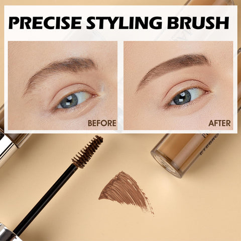 Erinde Tinted Thickening Brow Mascara, Extreme Hold Tinted Eyebrow Gel, Professional Makeup Brow Glue, Waterproof Brow Fast Sculpt, Transfer-proof, 02# Auburn