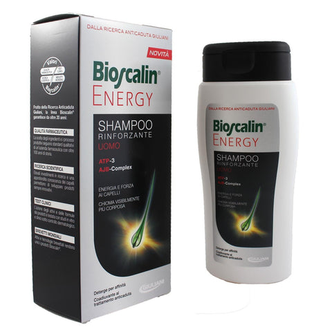 Bioscalin Energy - Reinforcing Shampoo with ATP and AJB 200 ml - Men's Hair
