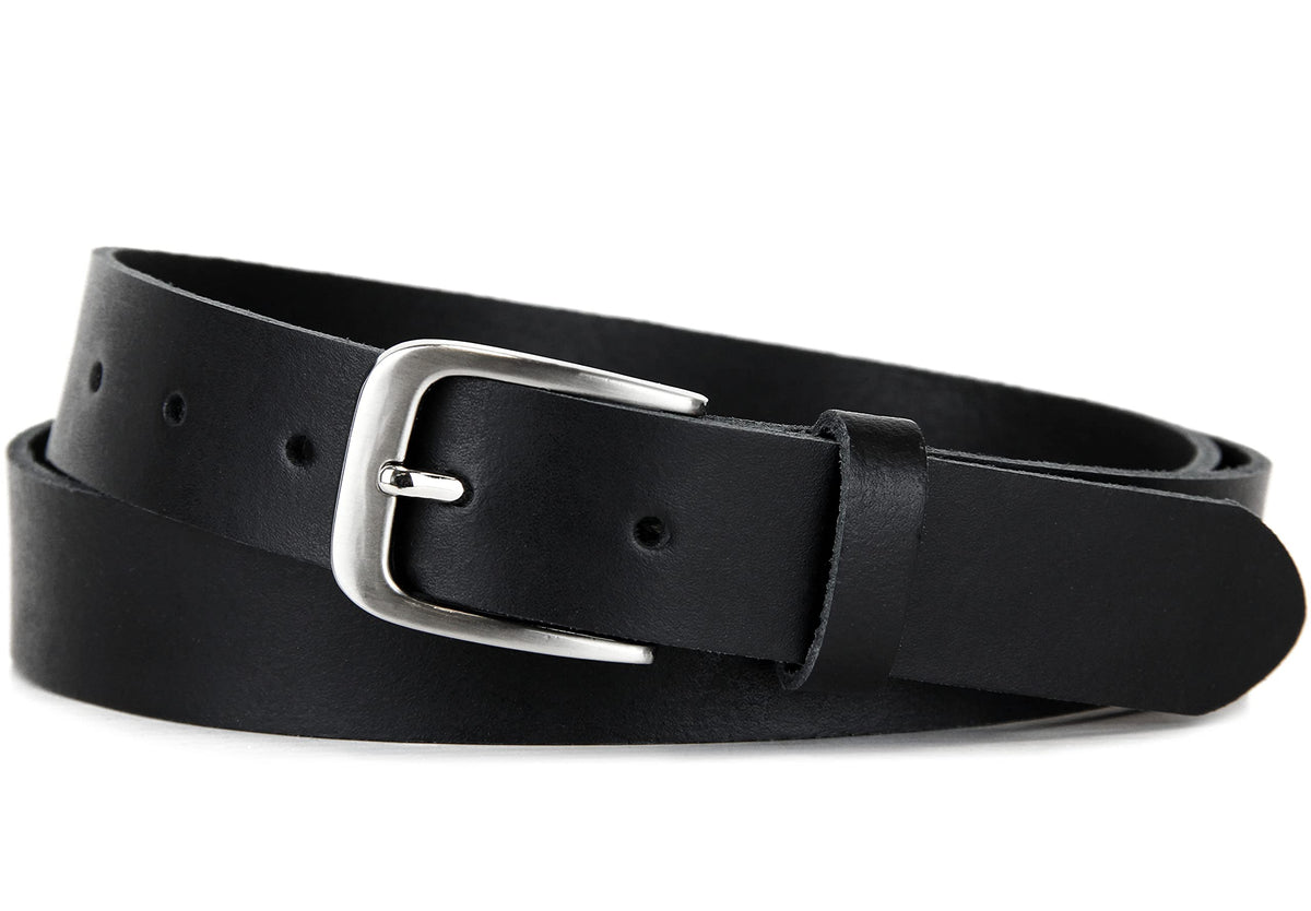 Frentree Genuine Leather Belt for Men, Black, Classic, 1.2", MADE IN GERMANY