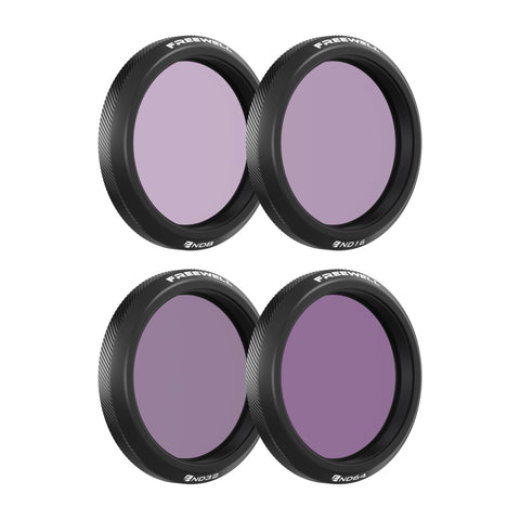Freewell ND8, ND16, ND32, ND64 Standard Daylight Filter Set for Osmo Action 5 Pro/Action 4/Action 3 Essential for Daylight Filming