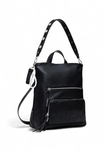 Desigual Women Accessories PU Backpack Medium, Black, One Size