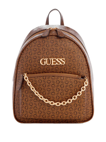 GUESS Creswell Logo Backpack, Cocoa, One Size, Backpack Women