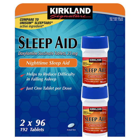 Kirkland Signature Sleep Aid, 192 Tablets (3 Pack)