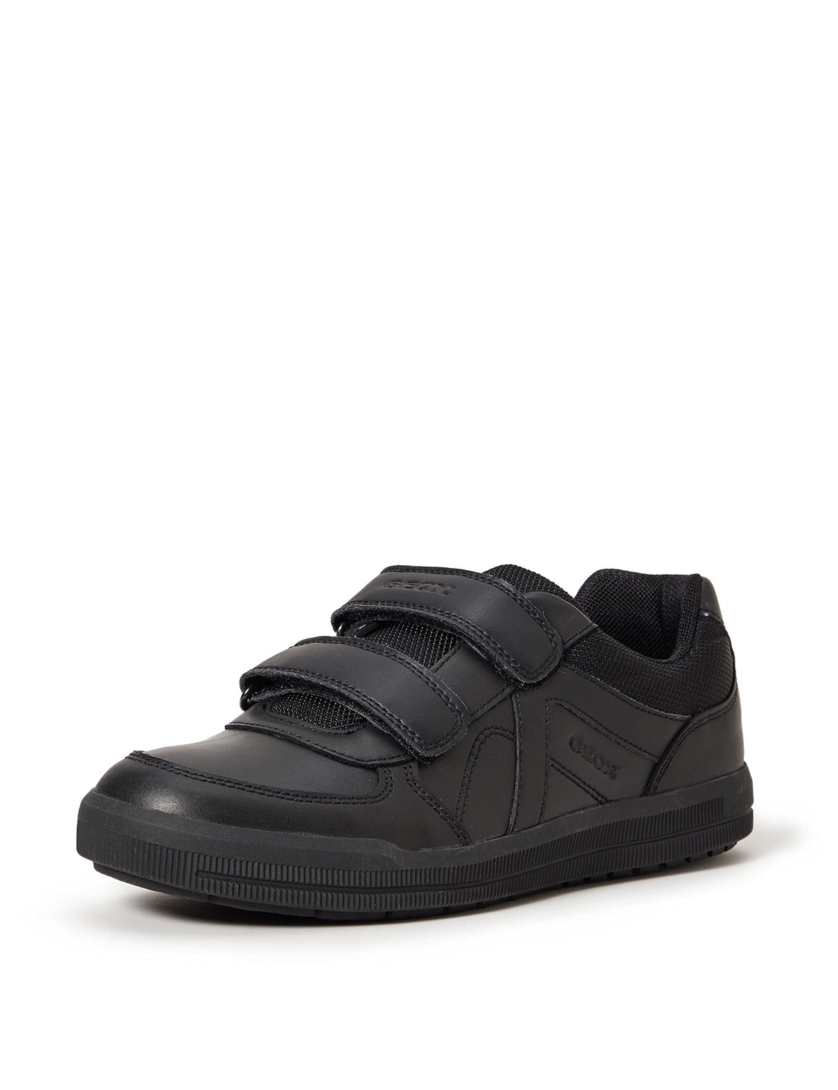 Geox Boy's Low-Top Sneakers, Black, US:8.5