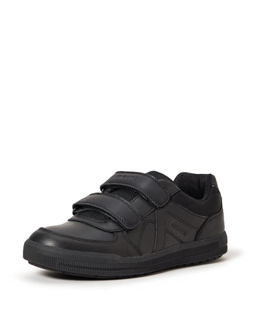 Geox Boy's Low-Top Sneakers, Black, US:8.5