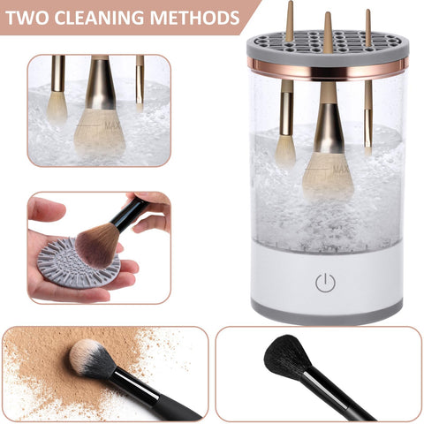 Viitech Electric Makeup Brushes Cleaner, USB Reusable Automatic Make Up Brush Cleaning Tool, Cosmetic Brush Cleaner for Quickly Washing Cosmetic Brushes Cleaning Tools