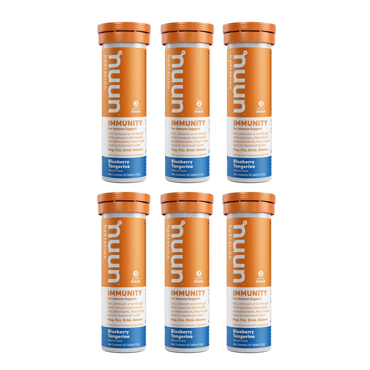 Nuun Immunity: Blueberry Tangerine Enhanced Hydration Tablets(2-Pack of 10 Tabs)10