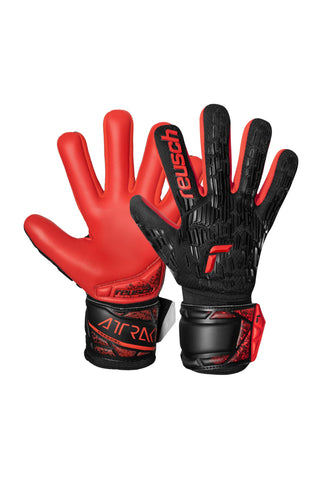 Reusch Attrakt Freegel Silver NC Junior Children's Goalkeeper Gloves with Breathable Mesh for Maximum Ventilation, 6