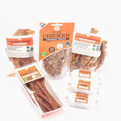 JR Pet Products 100% Pure Chicken Bundle Natural Dog Treats
