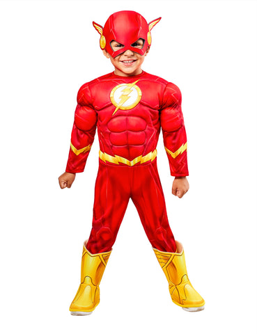 Rubie's The Flash Costume Jumpsuit and Mask For Toddlers Boys, For Themed Party and Halloween, 4T