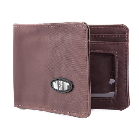 Big Skinny Men's Acrobat Money Clip Slim Wallet, Holds Up to 20 Cards, Brown