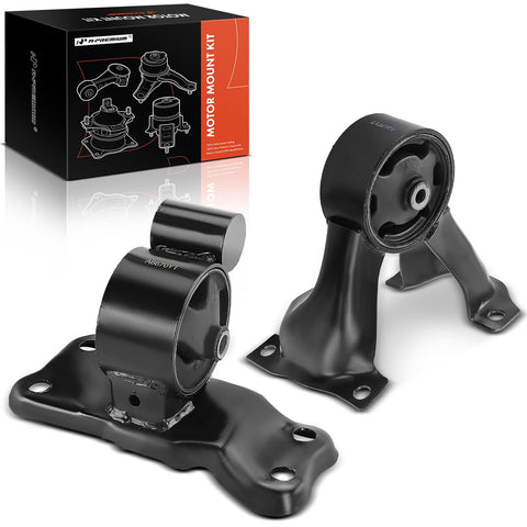 A-Premium Engine Motor Mount and Transmission Mount Kit Compatible with Mitsubishi Lancer 2004 2005 2006 2.4L, Manual Transmission, 2-PC Set, Replace# MR554746, MR554541