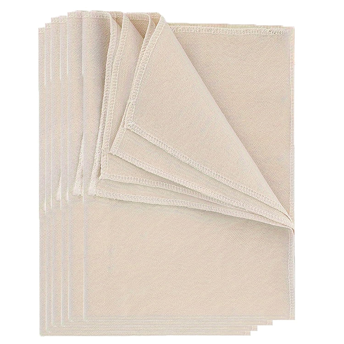 Cobenga 6 Pcs Bread Towels for Proofing Cover, 100% Organic Cotton Bread Proofing Cloth for Bread Baking, 17x29 Inch Linen Cloth Reusable Thick Baking Bread Cloth for Rolling Dough, Baguettes, Loaves
