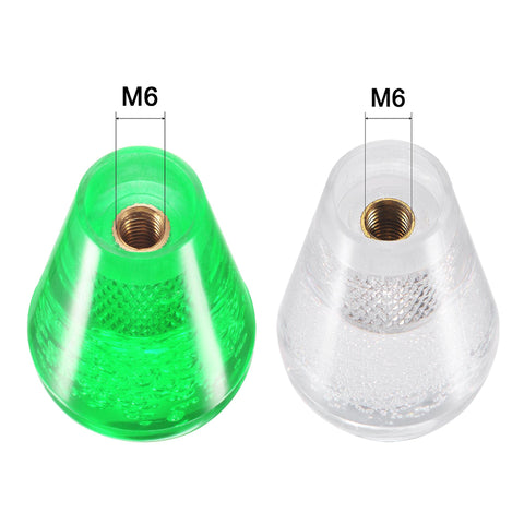 uxcell Ellipse Oval Joystick Head Rocker Ball Top Handle Arcade Game Replacement Green White