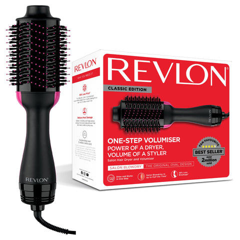 Revlon One-Step Hair Dryer and volumiser for mid to Long Hair (One-Step, 2-in-1 Styling Tool, Ionic and Ceramic Technology, Unique Oval Design) RVDR5222