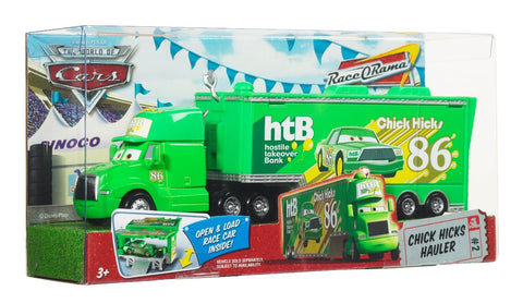 Mattel Disney Cars Chick Hicks Hauler Race O Rama Package Edition 1:55 Scale