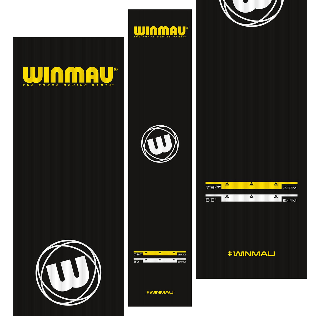 WINMAU Darts Mats - with oche lines and protection for your floor (Xtreme)