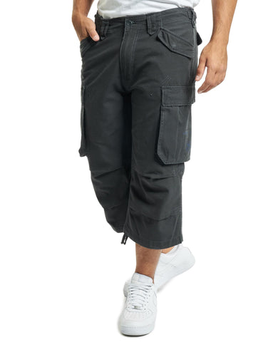 Brandit Industry 3/4 Men's Cargo Short Trousers - Silver - Charcoal, X-Large