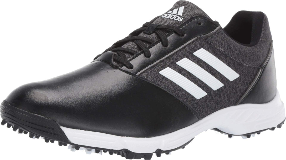 adidas Womens TECH Response Golf Shoe, Black/Silver Metallic/Grey Five, 5.5 M US