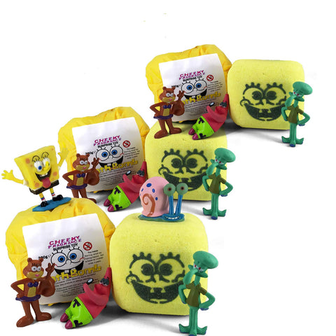 Triple Pack of Spongebob Surprise Toy Lemon Sherbet Bath Bomb 360g