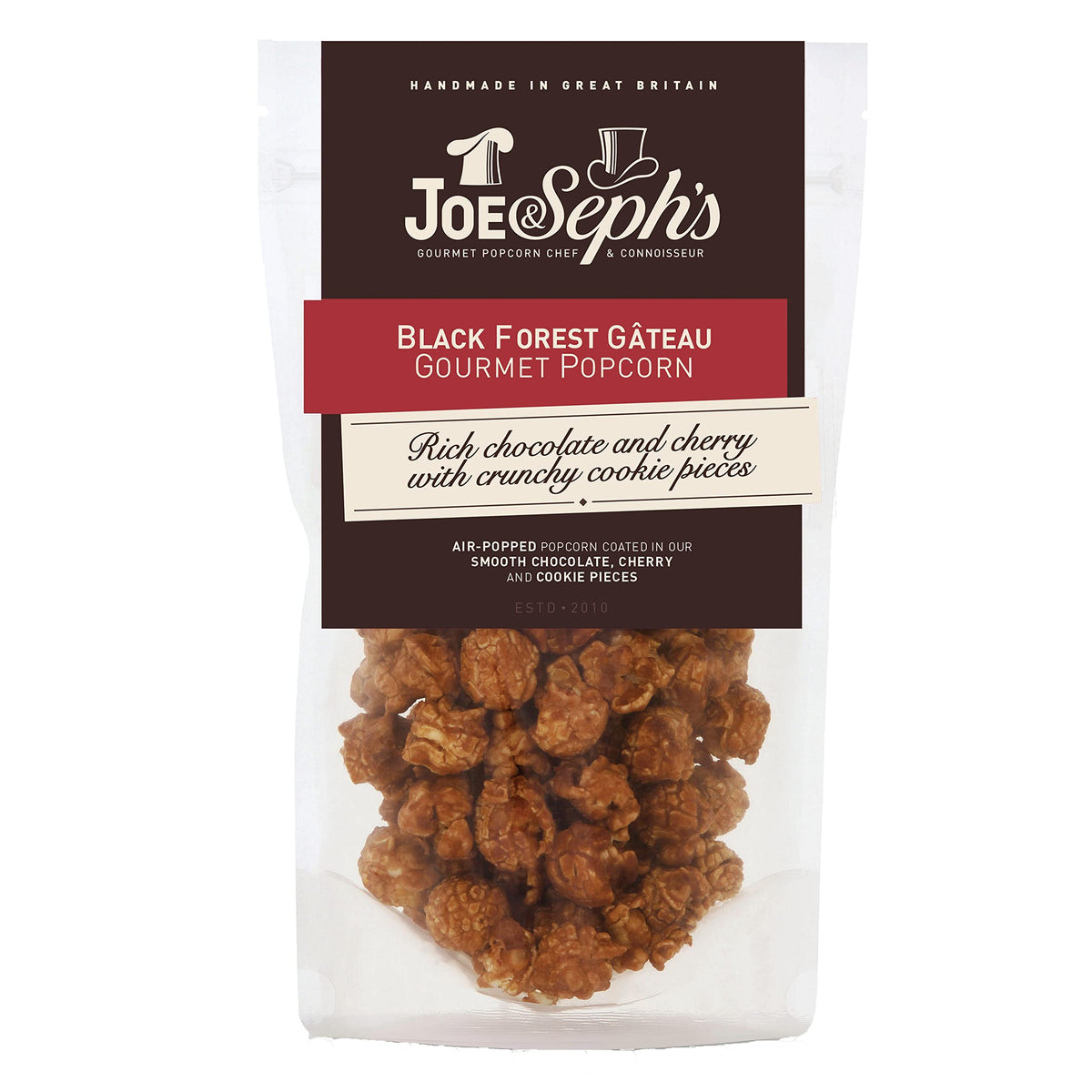 Joe & Sephs Black Forest GÃƒÆ’Ã†â€™Ãƒâ€ Ã¢â‚¬â„¢ÃƒÆ’Ã¢â‚¬Â ÃƒÂ¢Ã¢â€šÂ¬Ã¢â€žÂ¢ÃƒÆ’Ã†â€™ÃƒÂ¢Ã¢â€šÂ¬Ã…Â¡ÃƒÆ’Ã¢â‚¬Å¡Ãƒâ€šÃ‚Â¢teau Gourmet Popcorn, 1 x 70g Pouch | Gourmet Air-Popped Popcorn | Handmade in UK | 100% Natural Ingredients