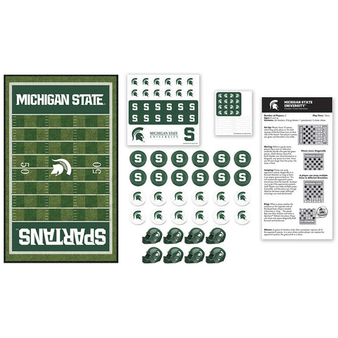 MasterPieces NCAA Michigan State Spartans Checkers Board Game, 13" x 21"