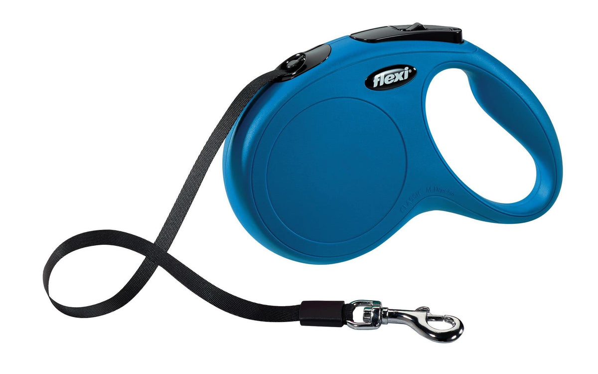 flexi New Classic Leash, Blue, Medium, 25 kg, Blue