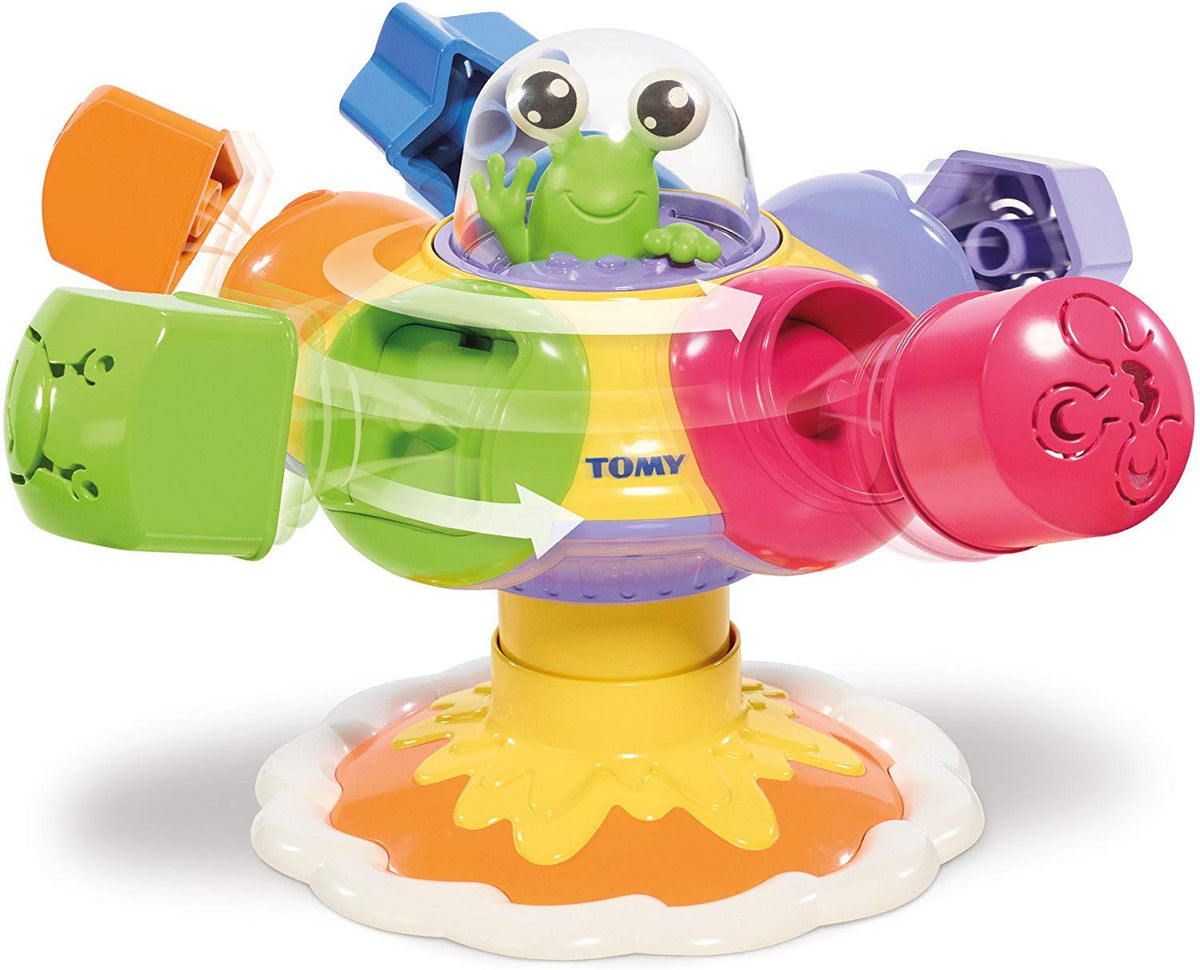 Tomy E72611C Sort and Pop Spinning UFO Toy Game
