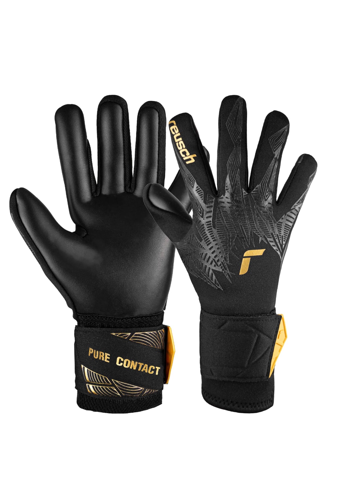 Reusch Pure Contact Infinity Junior Goalkeeper Gloves for Children, Ideal for Artificial Grass, 6.5